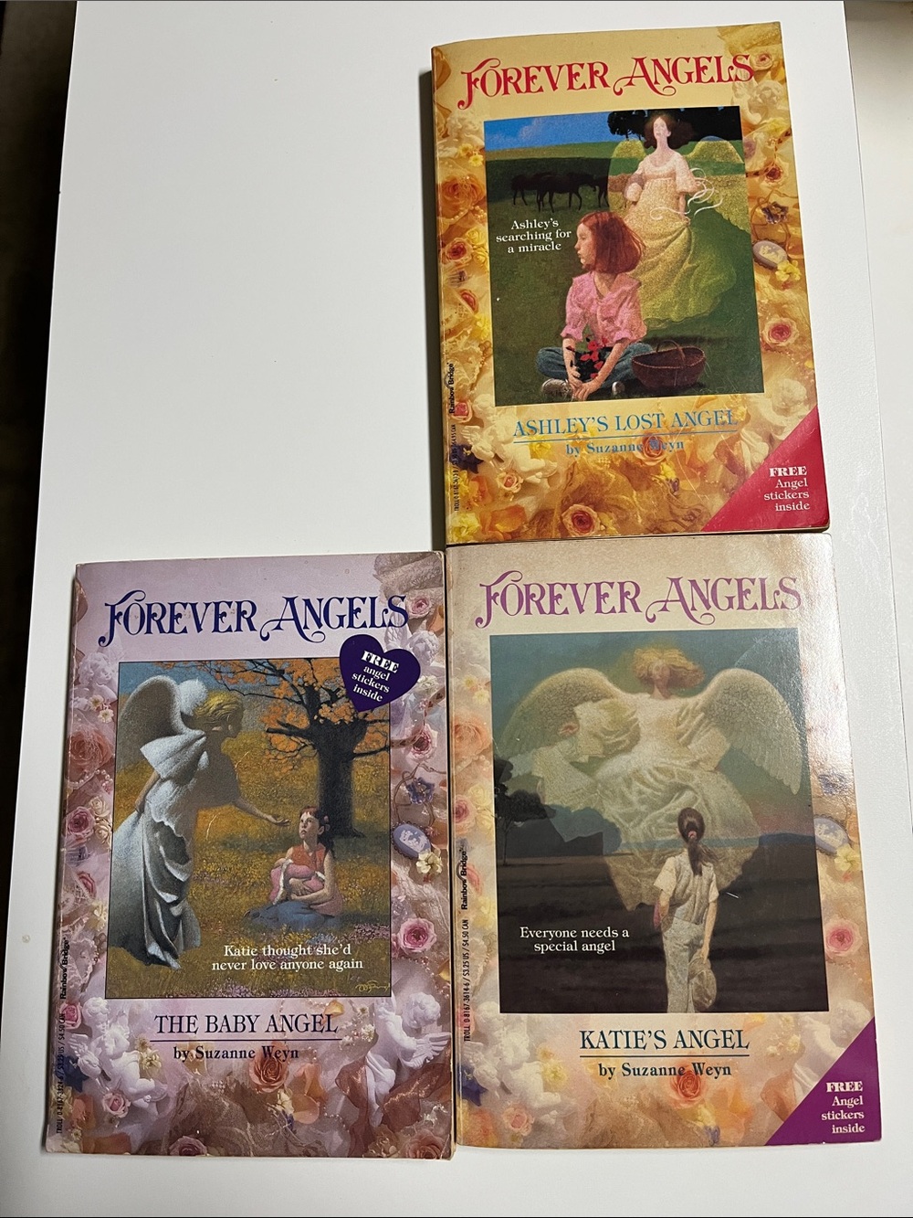 Vintage Forever Angels Book Lot (3) Suzanne Weyn 90s YA Paperbacks